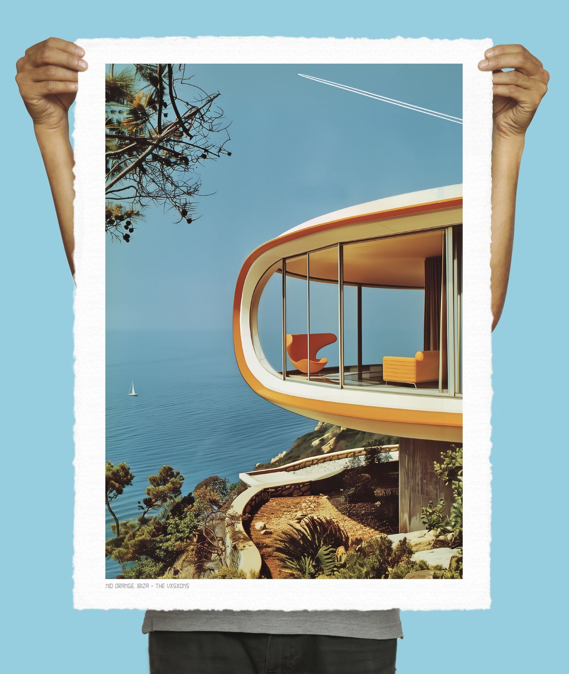 30x40 cm - 009 - Arancione Ibiza Nest Il Vxsxon