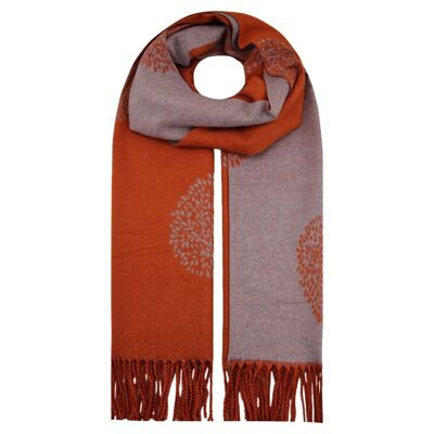 Tree Tassel Scarf Orange