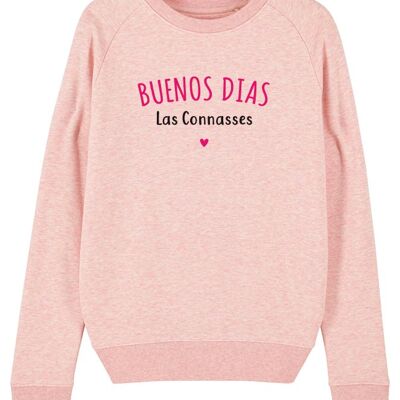 Women's Sweatshirt - Buenos dias las conasses - Pink