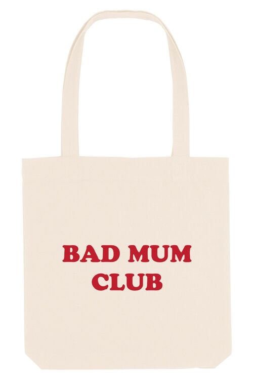 Tote Bag - Bad Mum Club - Ecru - Velours Rouge
