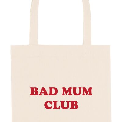 Tote Bag - Bad Mum Club - Ecru - Velours Rouge