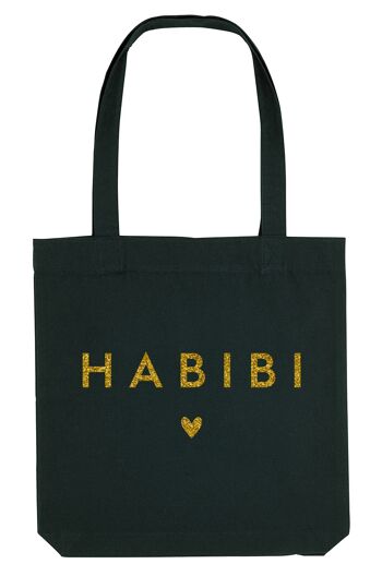 Tote Bag - Habibi - Noir Chiné - Glitter