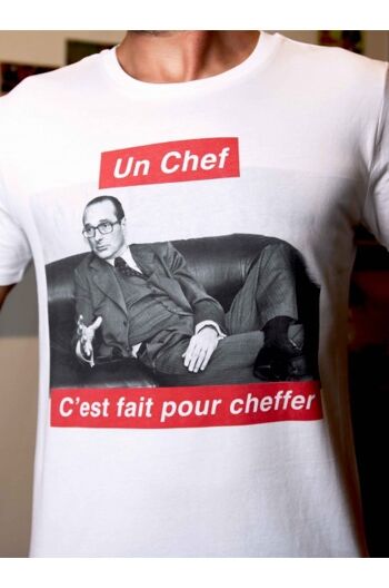Tshirt Homme - Chirac Cheffer - Blanc 1