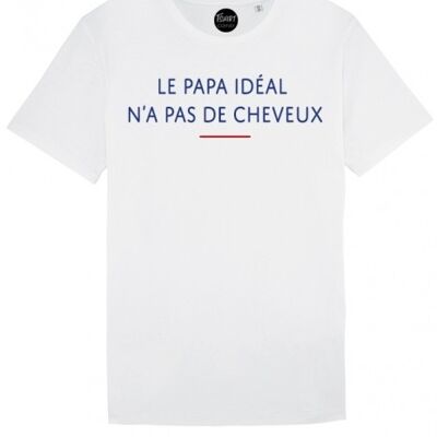 Camiseta para hombre - Ideal Dad No Hair - Blanca
