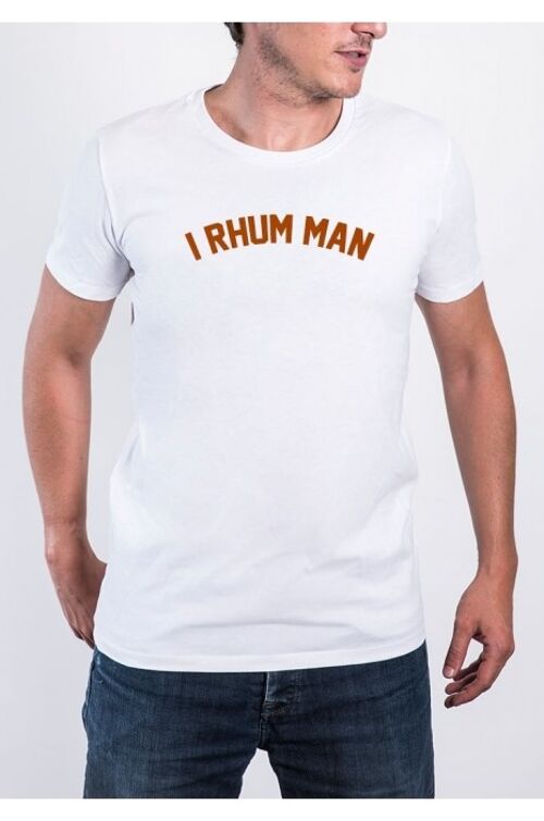 Tshirt Homme - I Rhum Man - Blanc