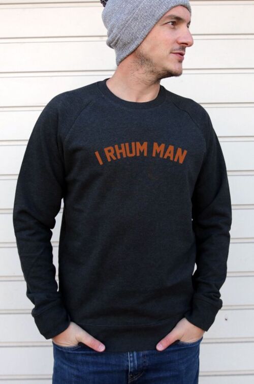 Sweat Homme - I Rhum Man - Noir