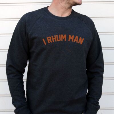 Men Sweatshirt - I Rhum Man - Black
