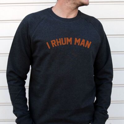 Felpa Uomo - I Rhum Man - Nera