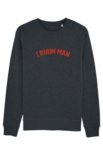 Sweat Homme - I Rhum Man - Noir 2