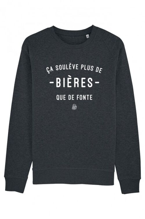 Sweat Homme - Bières Fonte - Noir