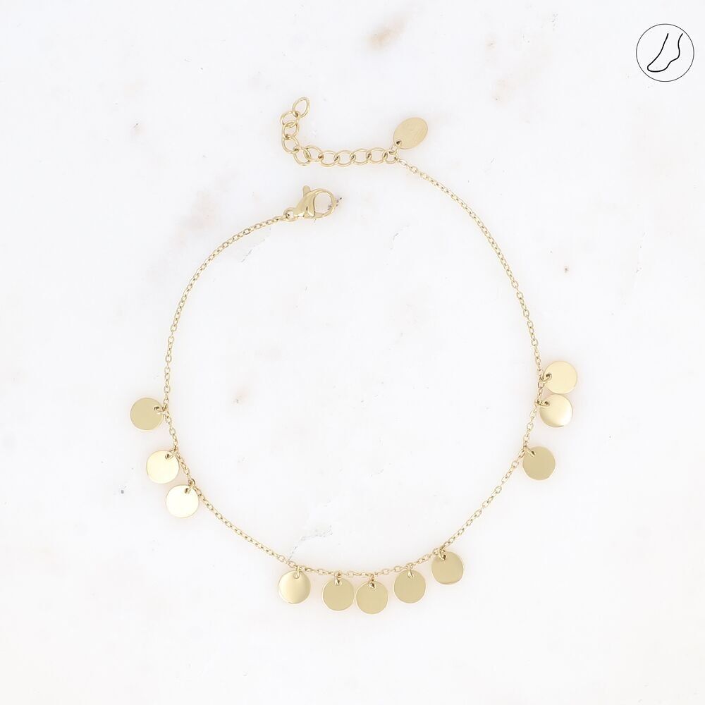 Cavigliera oliva - nappe rotonde piatte