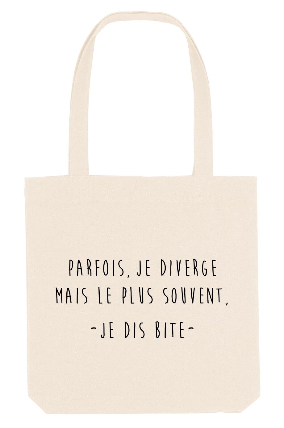 Tote Bag - Je diverge - Gris