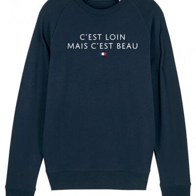 Men's Sweatshirt - It's far but beautiful - Navy