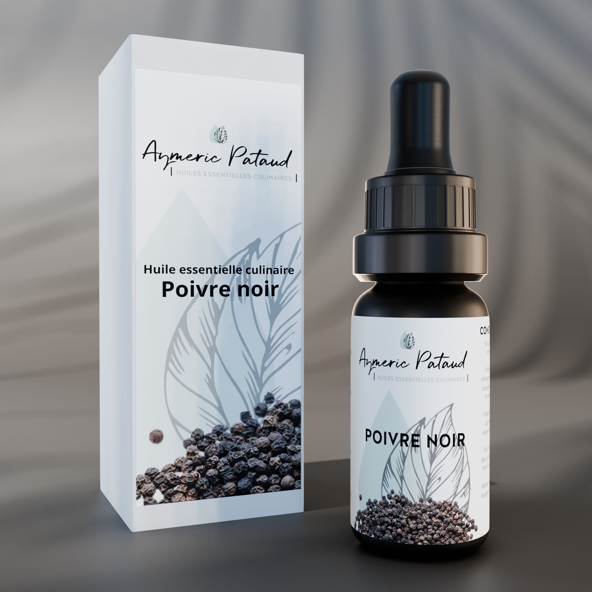 Kulinarisches ätherisches Öl aus schwarzem Pfeffer – 10 ml
 Aymeric Pataud®