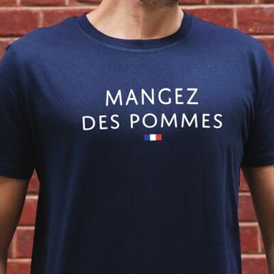 Camiseta para hombre - Eat Apples - Azul marino