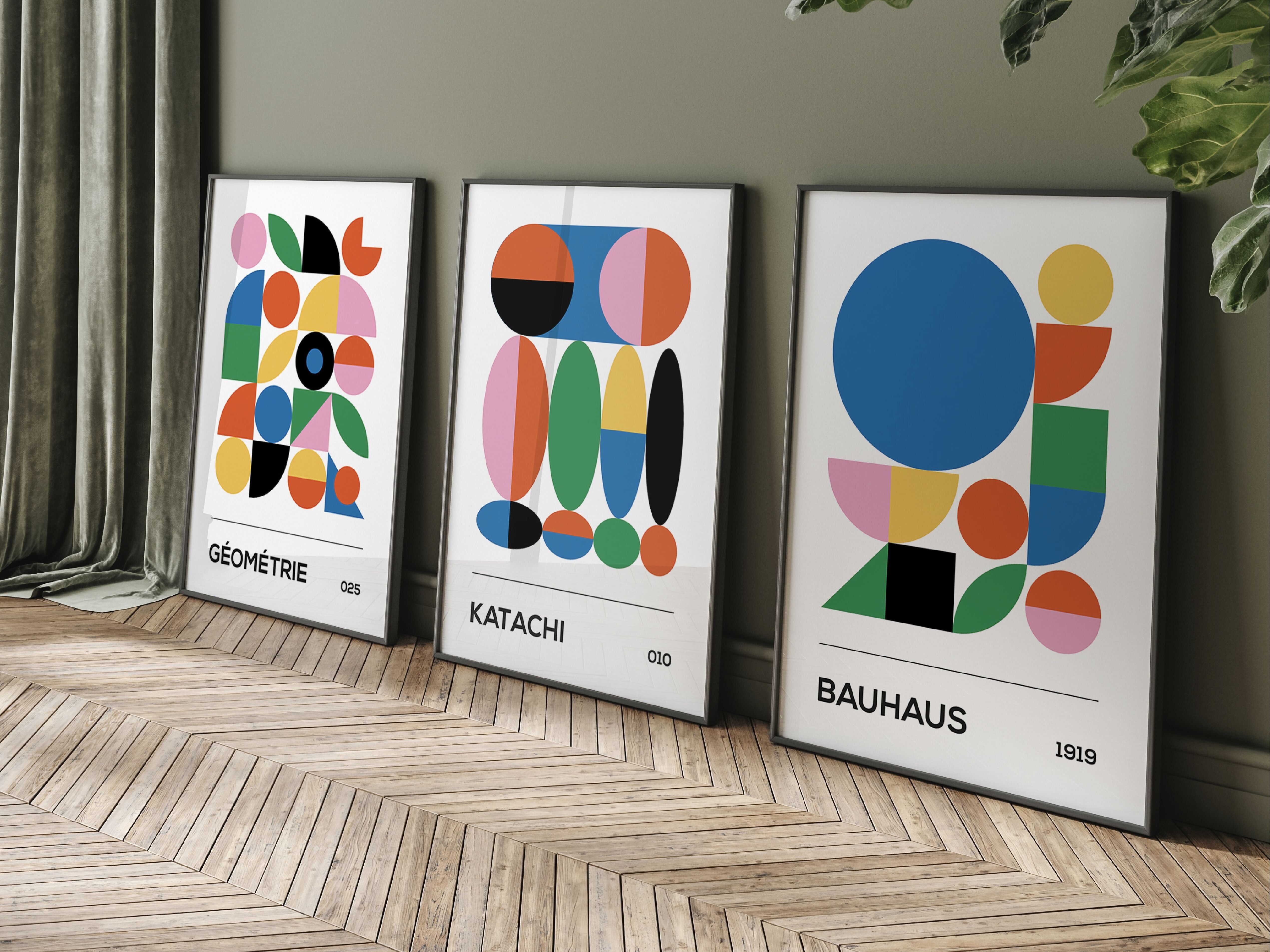 Bauhaus Poster - Minimalistisches Innendesign