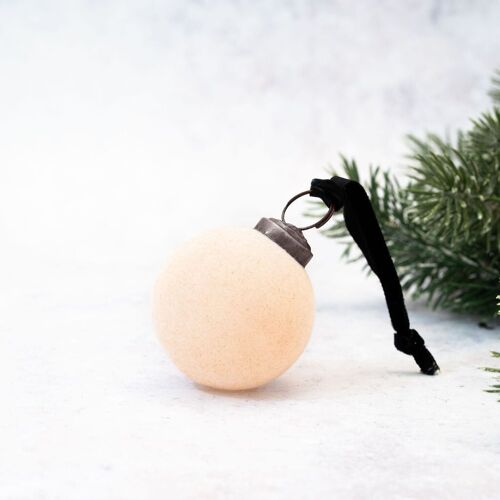 2" Alba Velvet Bauble