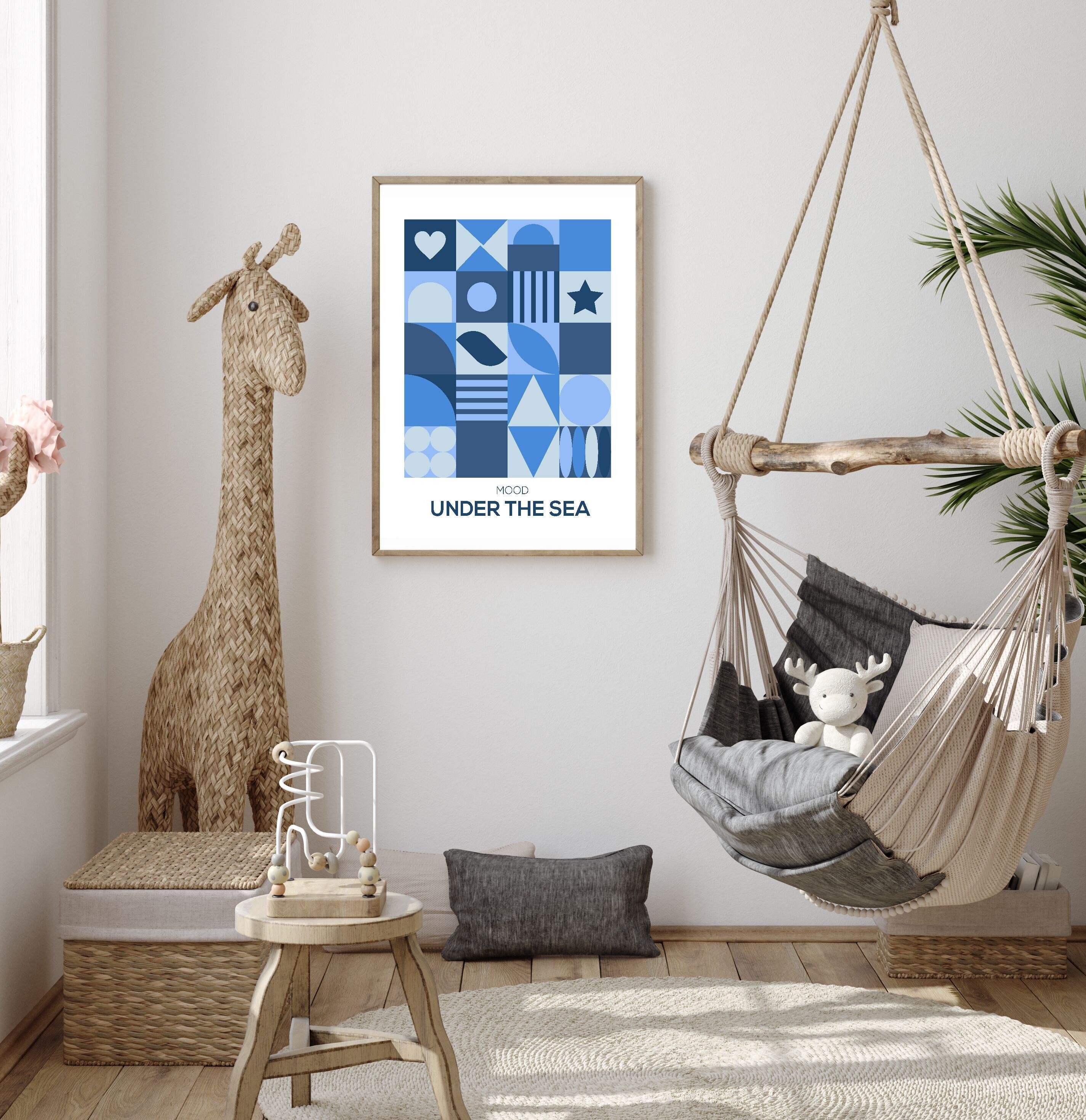 Unter dem Meer Poster - Minimalistisches Wohndekor