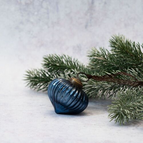 2" Old Navy Ribbed Lantern Christmas Decoration