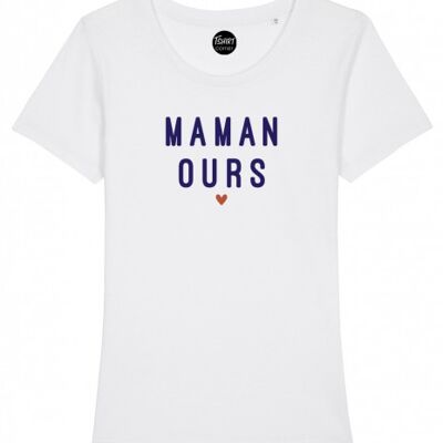 T-Shirt Femme - Maman Ours - Blanc