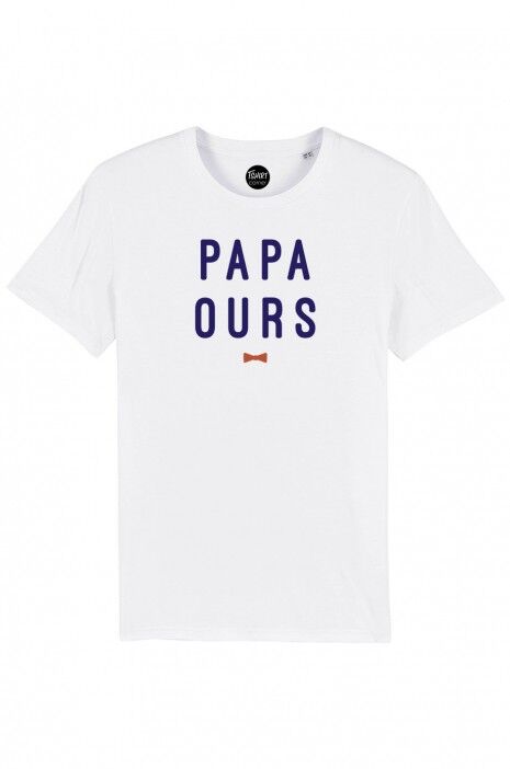 Maglietta da uomo - Papà Orso - Bianca