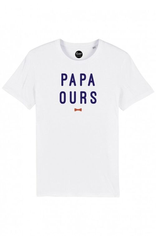 T-Shirt Homme - Papa Ours - Blanc