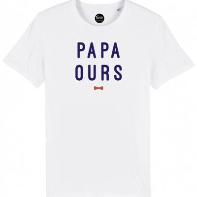 T-Shirt Homme - Papa Ours - Blanc