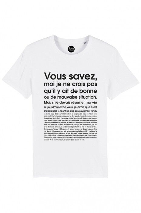 Maglietta da uomo - Sai che penso - Bianca