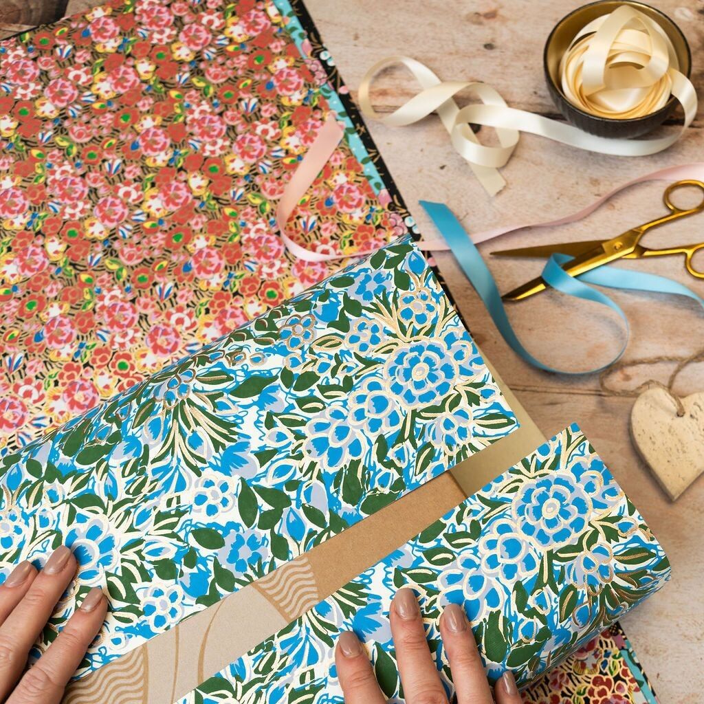 Carta da regalo turchese e verde