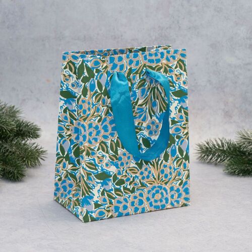 Turquoise & Green Gift Bag - Small