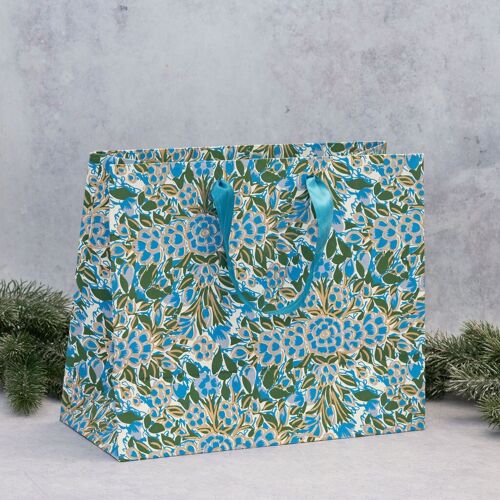 Turquoise & Green Gift Bag - Large