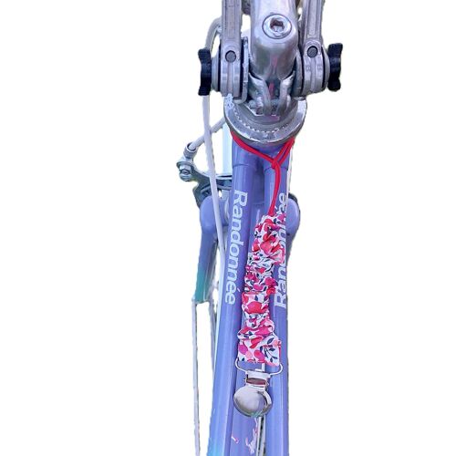 Attache jupe pour vélo rouge clip pour jupe/robe/cape de pluie motif floral rouge