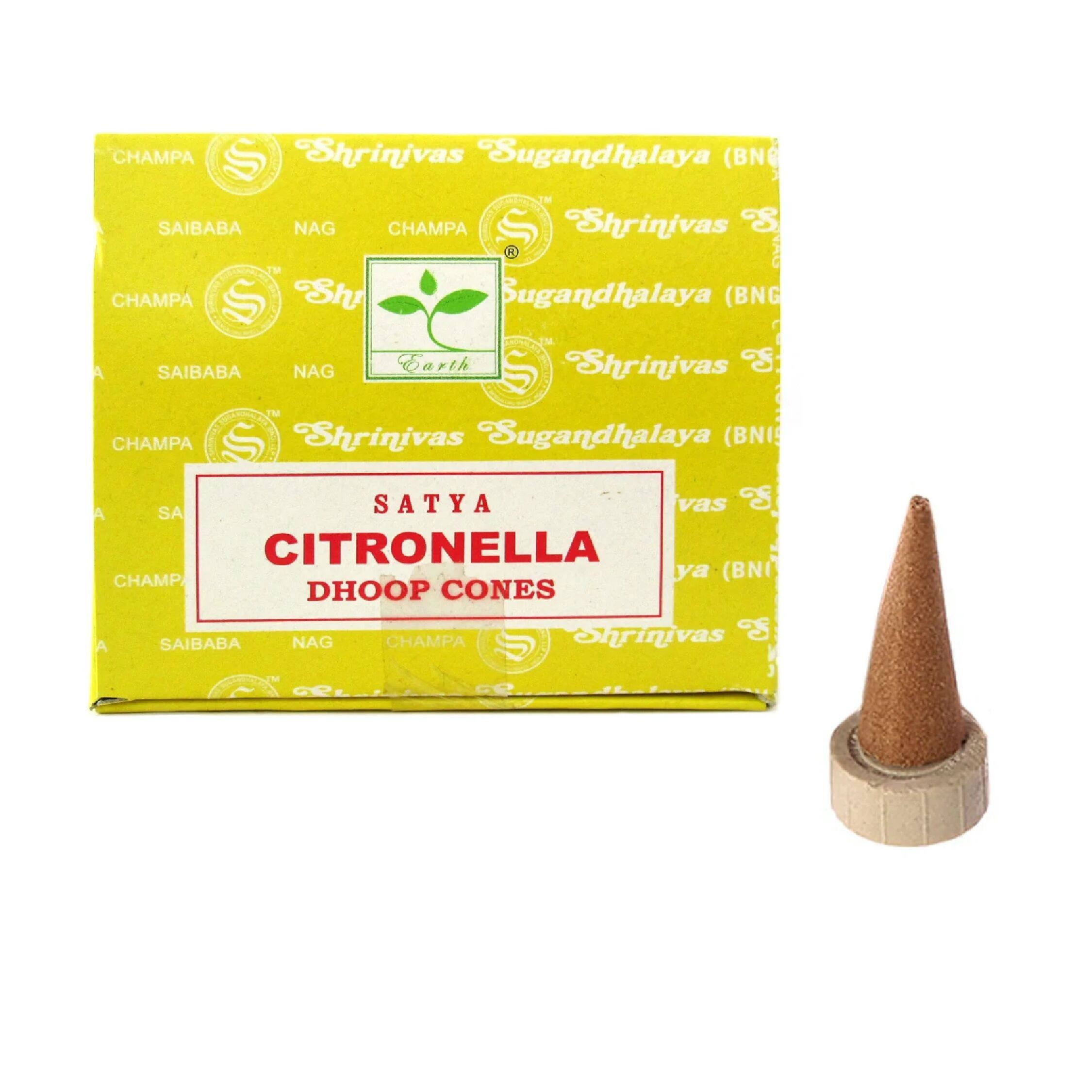 Coni di citronella Dhoop Satya