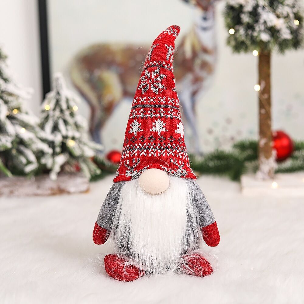 Figura decorativa navideña Gnomo Papá Noel Dimensiones: 30x11cm SD-543A