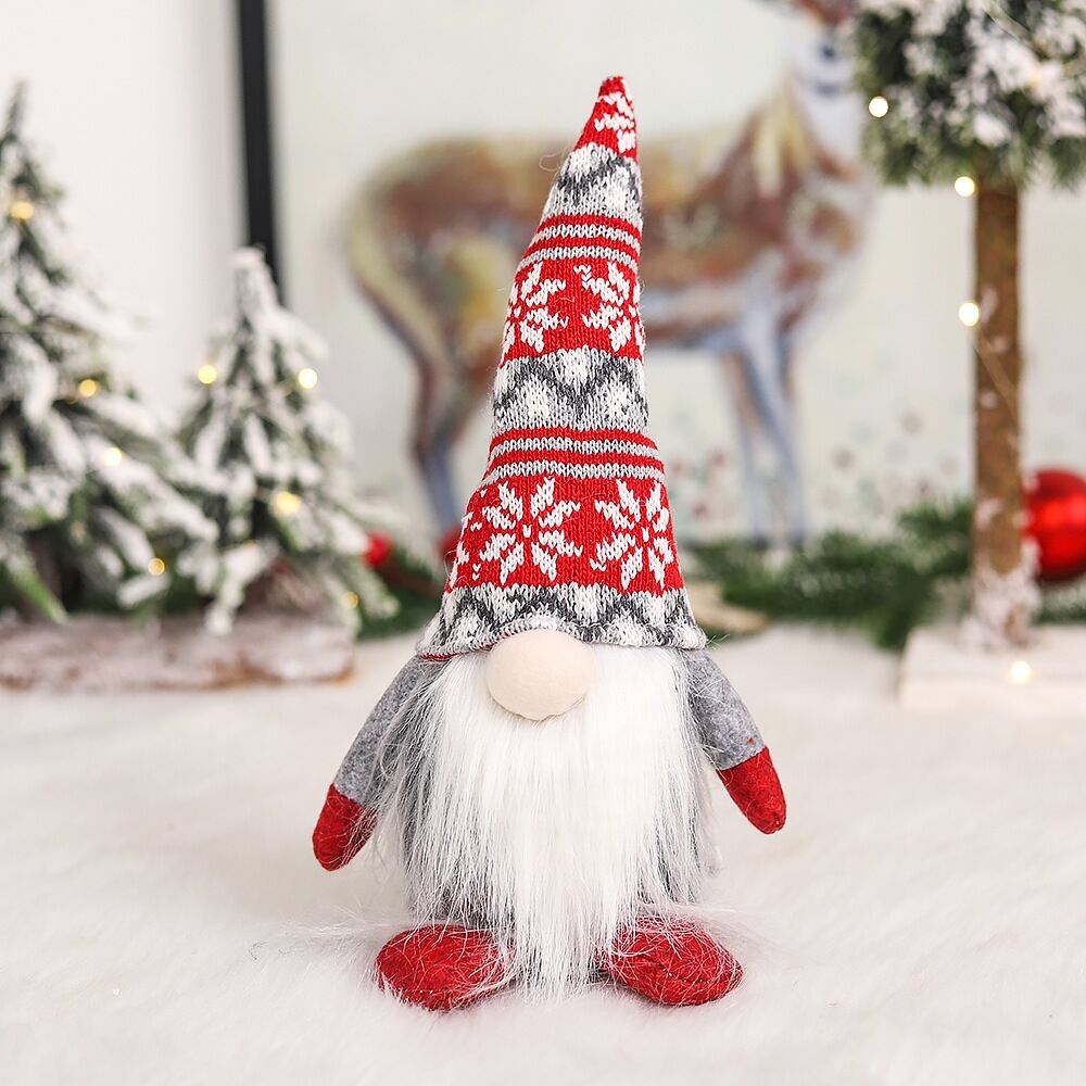 Figura decorativa navideña Gnomo Papá Noel Dimensiones: 30x11cm SD-543B