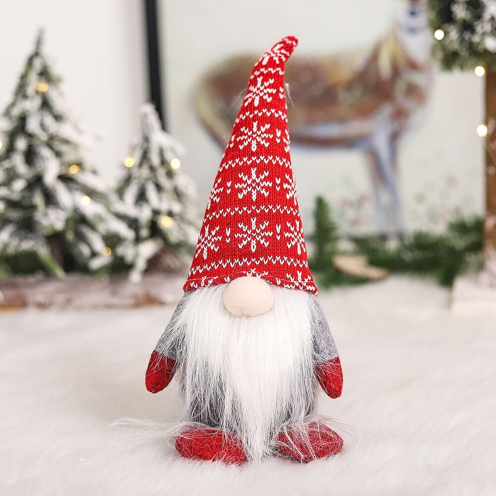 Figura decorativa navideña Gnomo Papá Noel Dimensiones: 30x11cm SD-543C