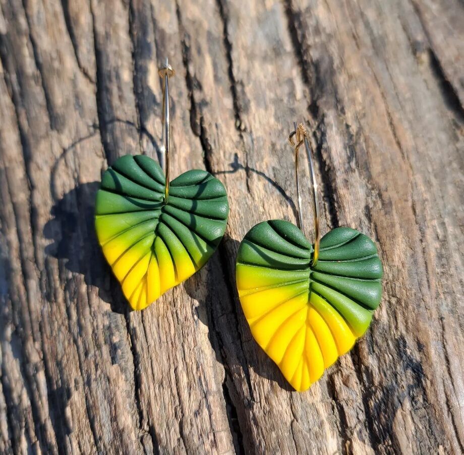 Autumn leaf earrings