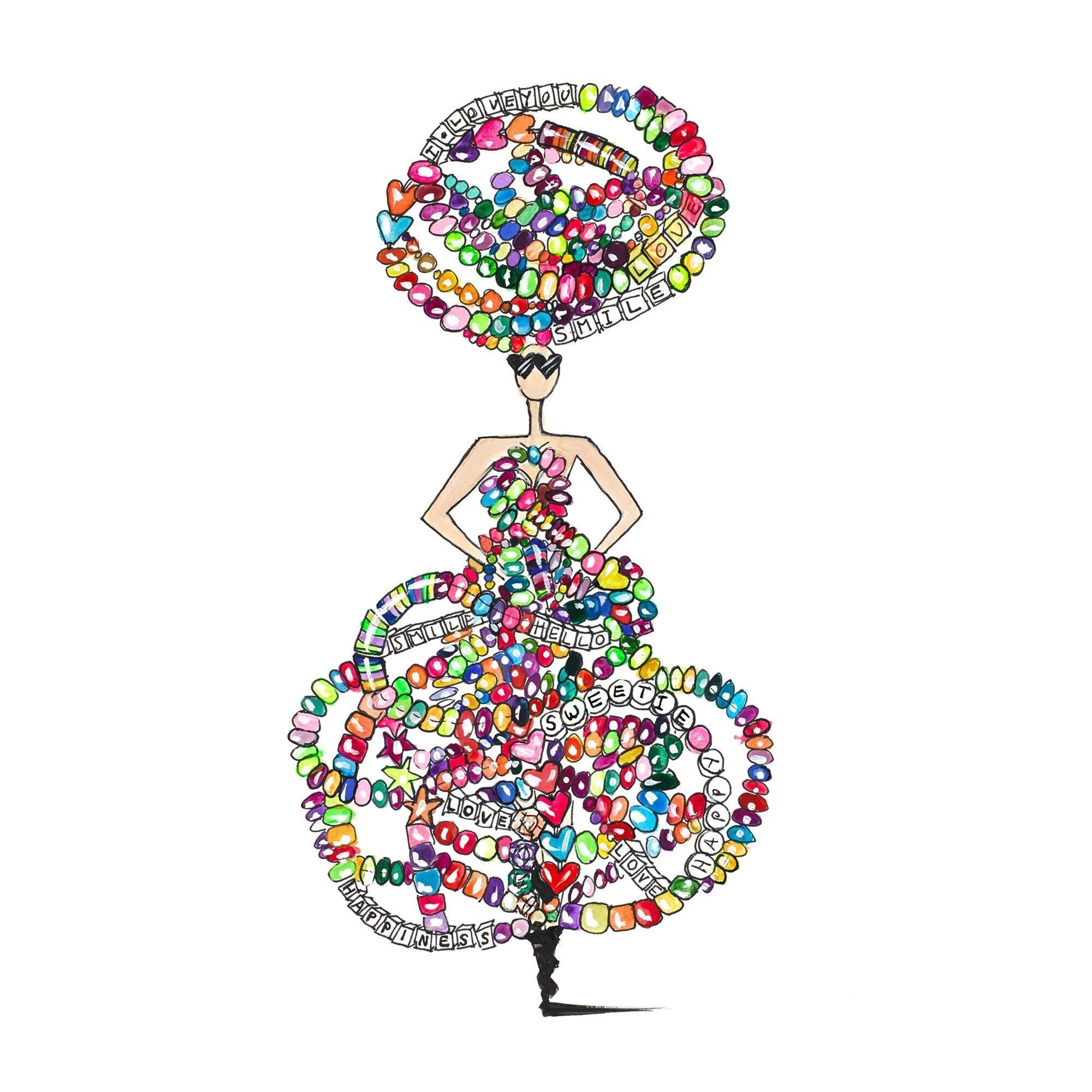 FRIENDSHIP BEADS PRINT