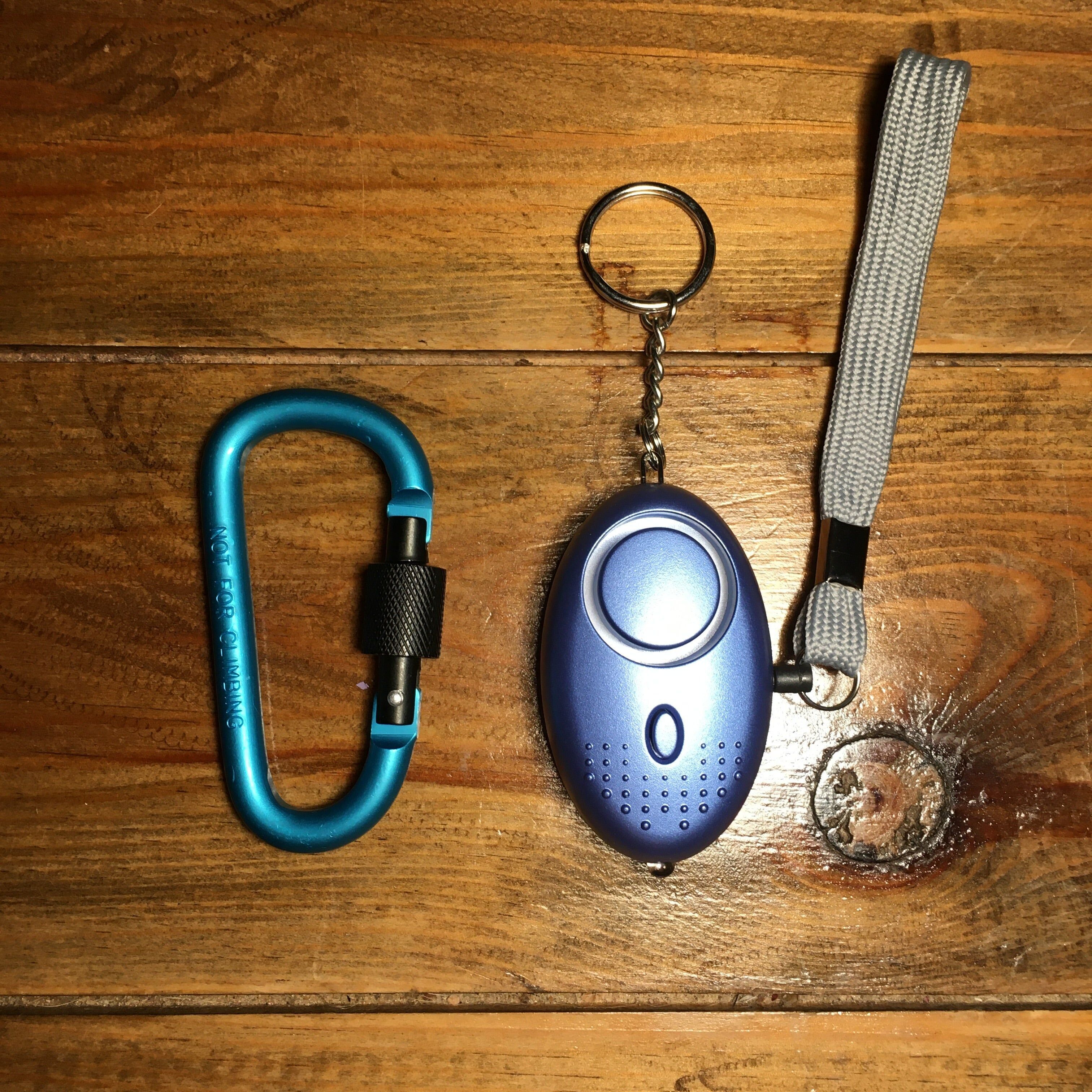 Dog Walking Personal Security Alarm with Extra Theft Deterrent Twist Locking Carabiner Clip