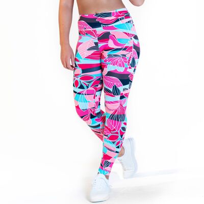 leggings de cintura alta con franqueo