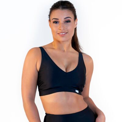 sport top with soft cups sve black