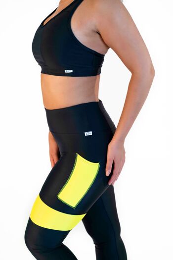 legging taille haute jaune fluo 6