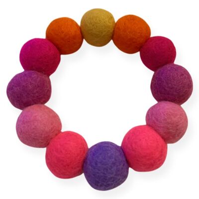 Bracciale Pom Pom - Rosa