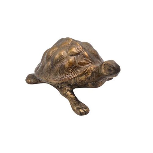 Deco. Turtle - Antique Brass Shiny
