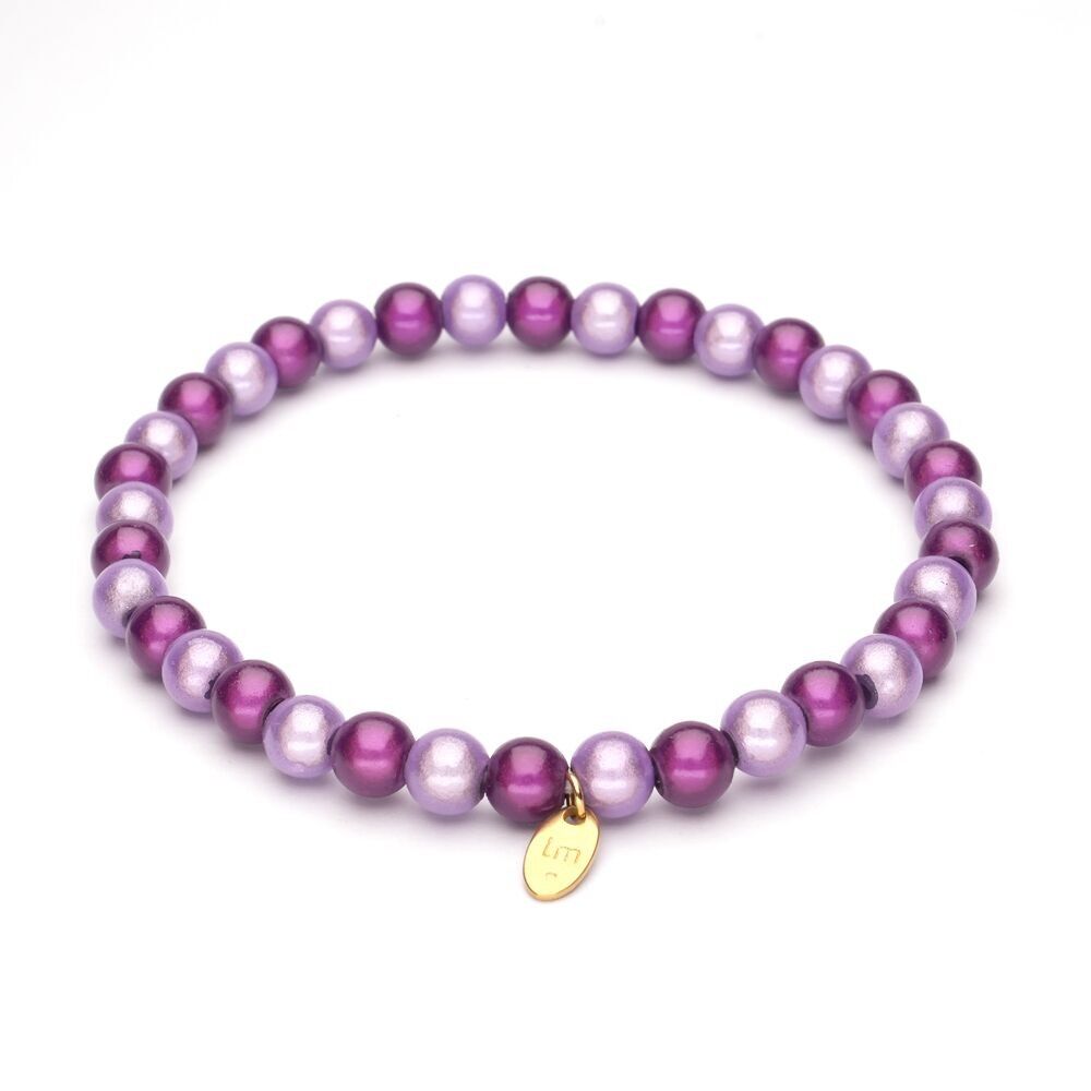 Bracciale LizzyMae Viola-Lilla 6mm
