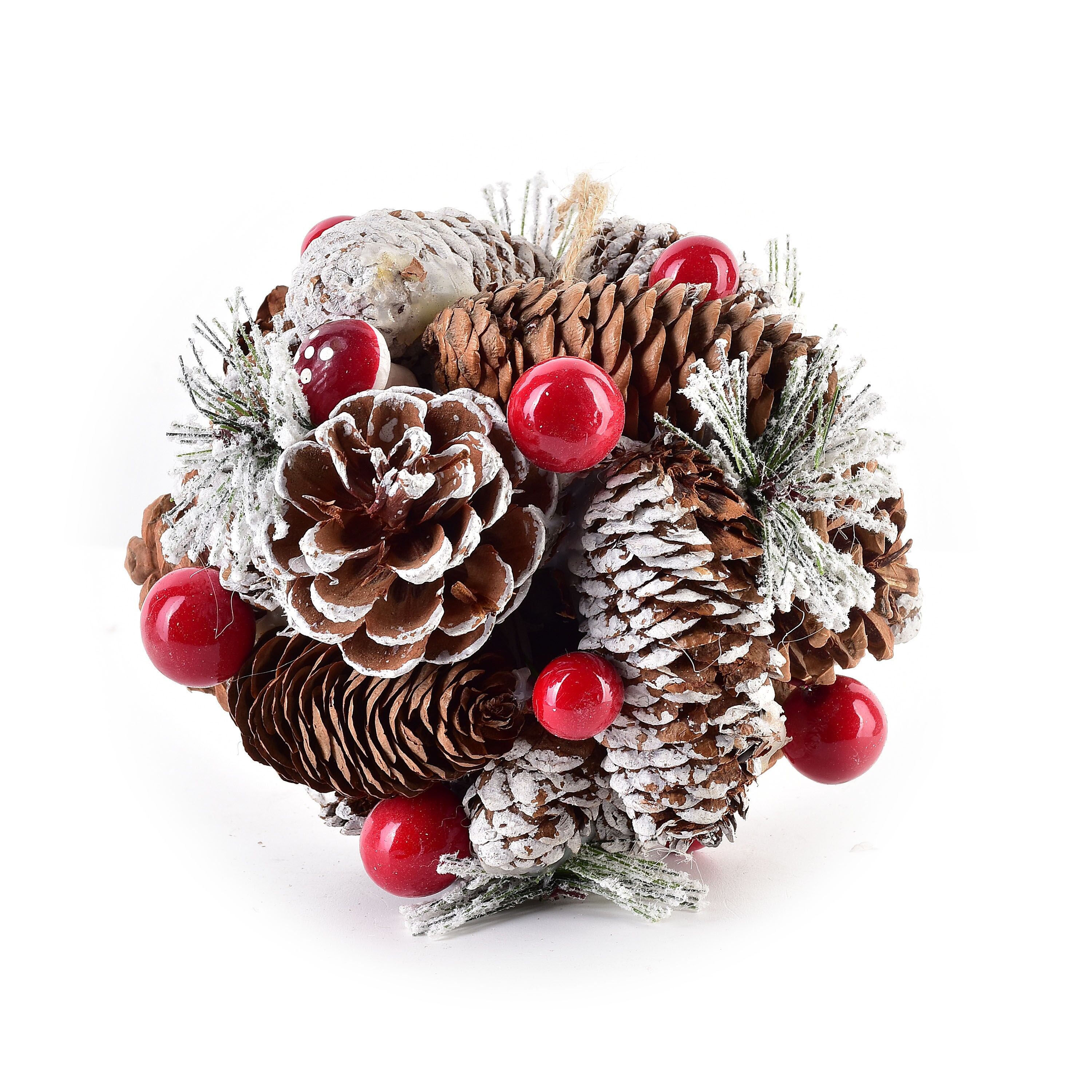 SANTA LILA Bola colgante decorativa 12cm