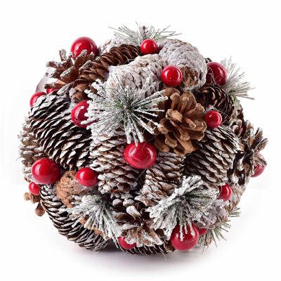 SANTA LILA Hanging ball decoration 18cm