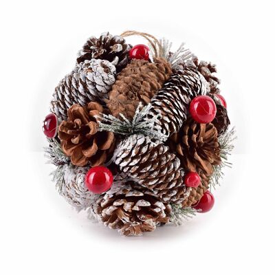 SANTA LILA Hanging ball decoration 15cm