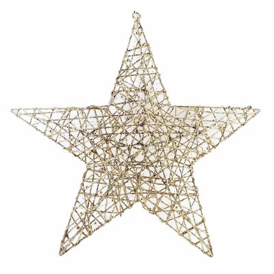 Decorazione Stella SANTA LILA 60x57x5
