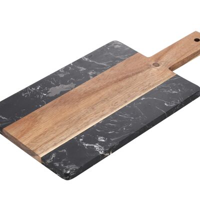 CUCINA MODERNA Tagliere da portata 38x18cm nero e marrone